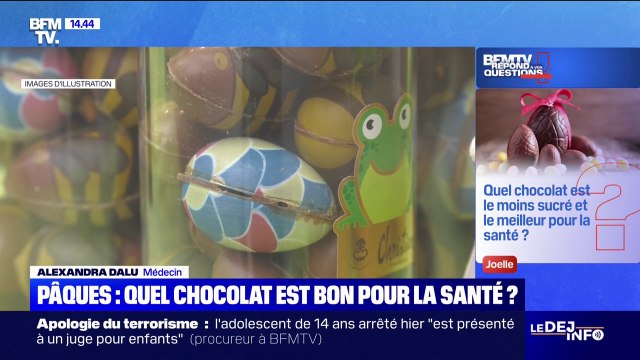 Quel chocolat est le moins sucré et le meilleur pour la santé? BFMTV répond à vos questions