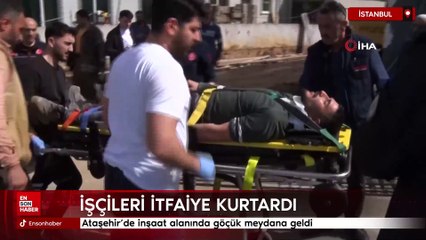 Ataşehir’de inşaat alanında göçük meydana geldi