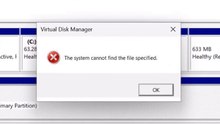 How Do i fix Virtual Disk Manager The system Cannot find the file specified