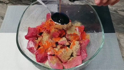 I have never cooked such delicious shashlik in a frying pan!