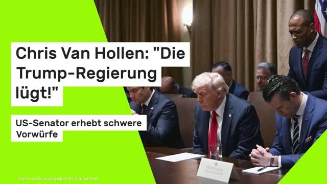 Chris Van Hollen: Die Trump-Regierung lügt! US-Senator erhebt schwere Vorwürfe