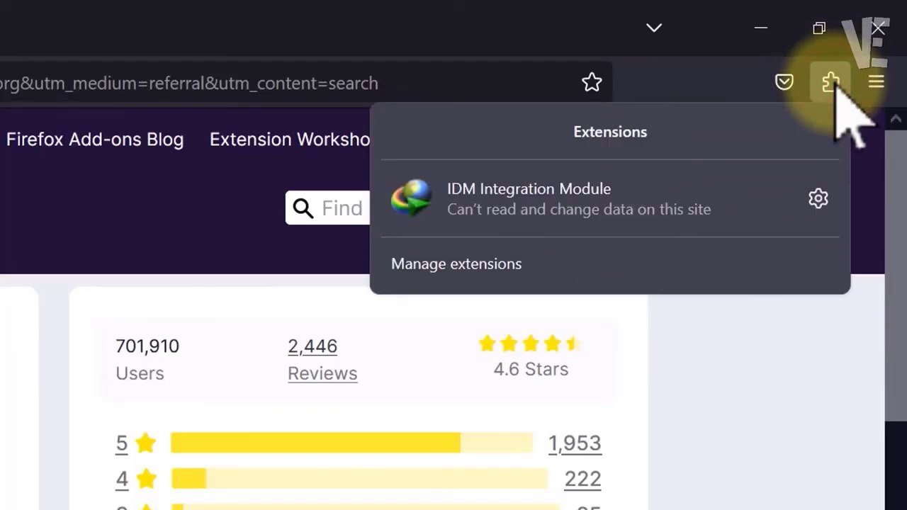 How do I add an IDM to Mozilla Firefox