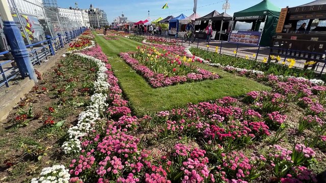 Easter Market in Eastbourne in East Sussex on April 17 2025