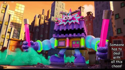 Dog Man _ Petey the Cat and Dog Man vs Flippy the Fish Fight Scene Recap _ Mecha Mailman 2000