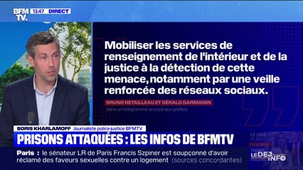 Prisons attaquées: Bruno Retailleau et Gérald Darmanin demandent aux préfets de renforcer la sécurité autour des établissements pénitentiaires