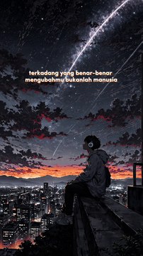 terkadang yg benar mengubahmu bukanlah manusia, melainkan...