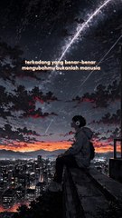 terkadang yg benar"mengubahmu bukanlah manusia, melainkan...