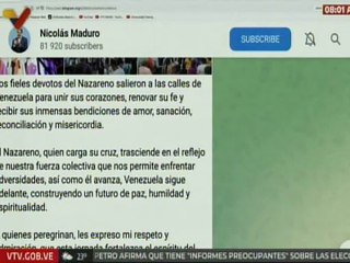 Presidente Maduro: Venezuela sigue adelante construyendo un futuro de paz, humildad y espiritualidad
