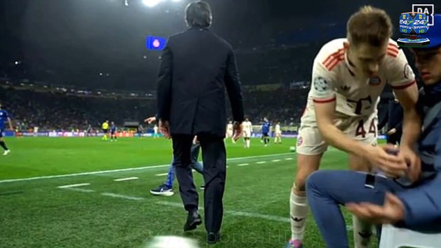 Furious Bayern Munich star shoves ball boy to the ground during Champions League defeat by Inter Milan