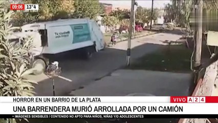 ⚠️ HORROR EN LA PLATA: UNA BARRENDERA MURIÓ ARROLLADA POR UN CAMIÓN DE RESIDUOS
