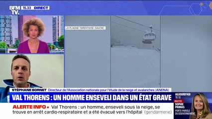 Risques d'avalanche : "Le risque 5, c'est quelque chose de tout à fait exceptionnel", explique Stéphane Bornet de l'association nationale pour l'étude de la neige et avalanches