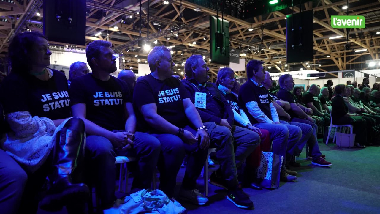 Haie d’honneur et manif “soft” pour le gouvernement wallon au Salon des Mandataires Municipalia