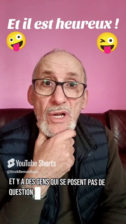 Et il est heureux !😜🤪