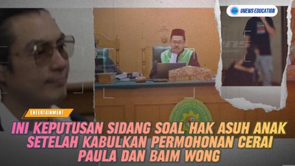 Ini Keputusan Sidang Soal HAk Asuh Anak Setelah Kabulkan Permohonan Cerai Paula Dan Baim Wong
