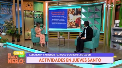 EL PADRE HENRY CALDERÓN NOS COMENTA LAS ACTIVIDADES DE ESTE JUEVES SANTO
