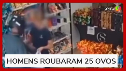 Dupla invade loja e rouba ovos de Páscoa na Bahia