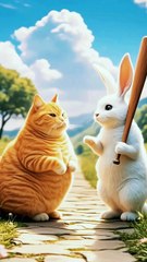 "When the Fat Cat Messed with the Wrong Bunny | Hilarious Animal Faceoff!"