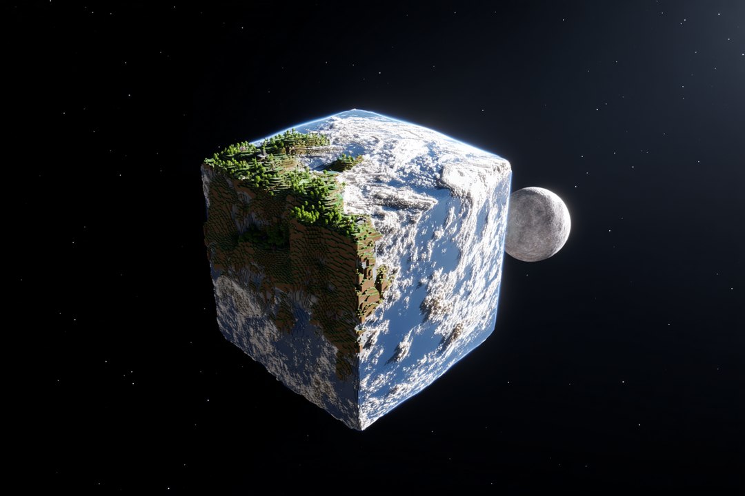 Et si la Terre était carrée, comme dans le monde de Minecraft ?