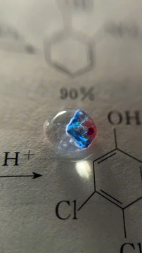 Des reactions chimiques dans une goutte d'eau... incroyable