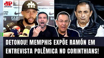 "O Memphis CHUTOU O BALDE, cara! Se o Ramón Díaz FOR DEMITIDO do Corinthians..." CRISE NO TIMÃO?