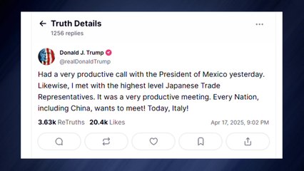 트럼프 "일본·멕시코와 생산적 소통...중국도 미국 만나길 원해" / YTN