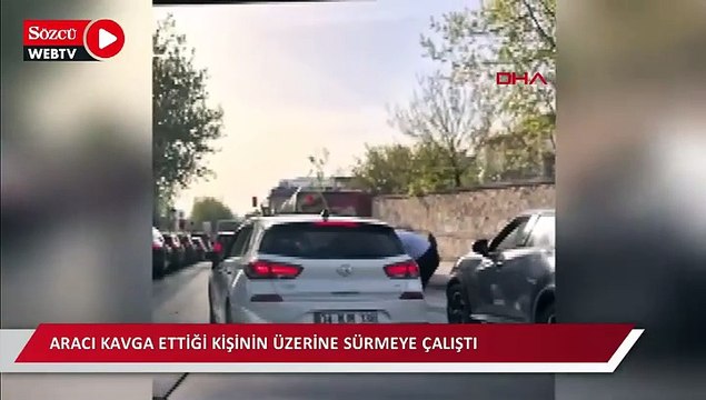 Ataşehir'de trafik kavgası: Aracı kavga ettiği kişinin üzerine sürmeye çalıştı
