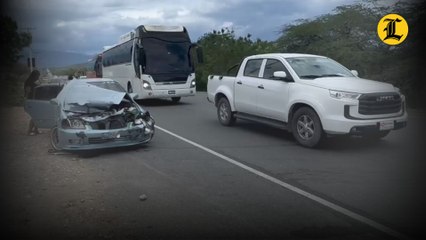 Choque múltiple en entrada de la Circunvalación de Azúa; no se reportan heridos