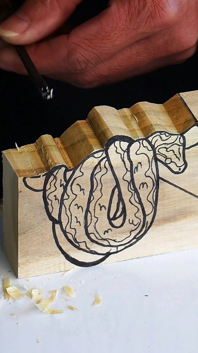 😱 So Satisfying Wood Carving