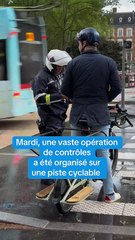 La police contrôle en masse les cyclistes à Lyon