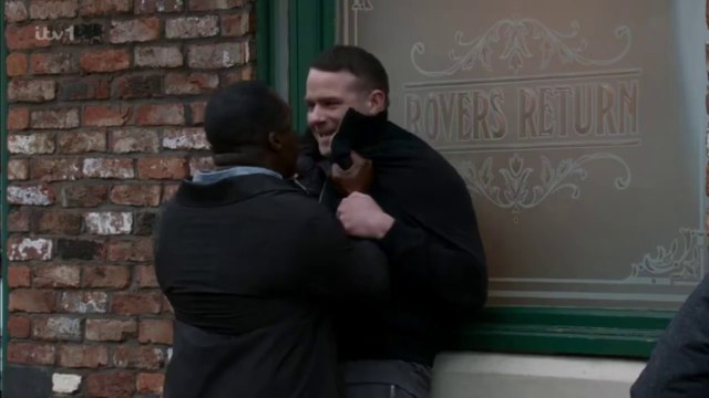 Corrie Ronnie Bailey Grabs Mick Michaelis 9th April 2025