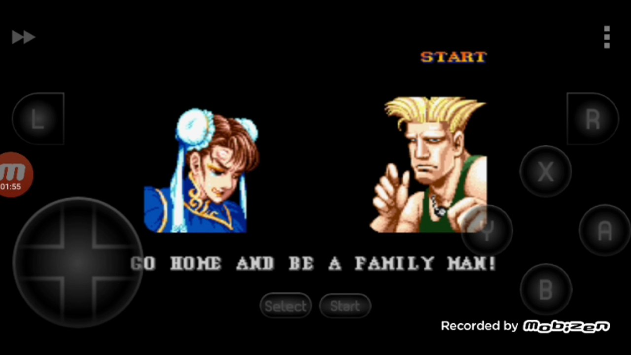 Street Fighter II Turbo: Hyper Fighting Chun-li vs Guile Chun-li é derrotada por Guile