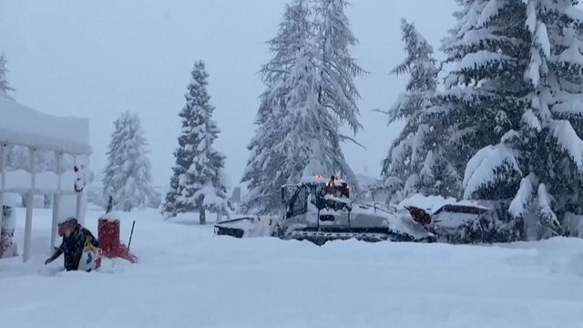 De fortes chutes de neige surprennent la Savoie