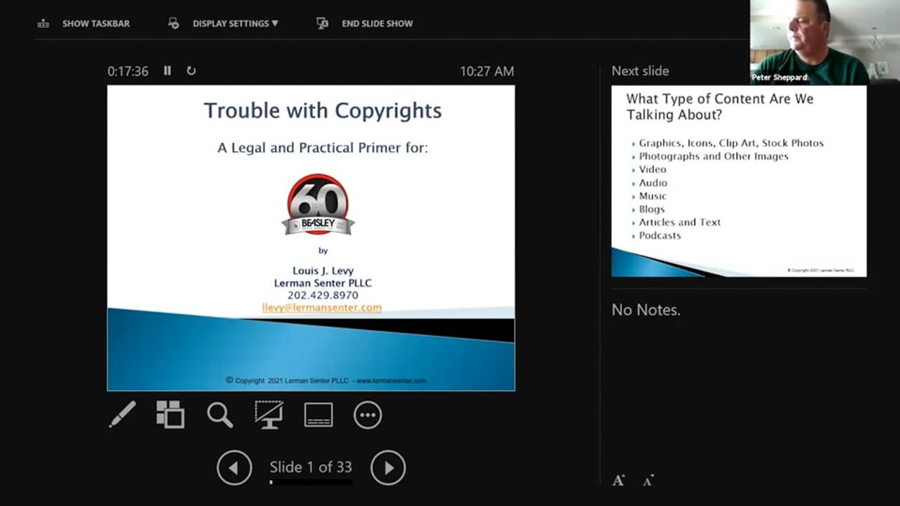 Copyright Webinar - video Dailymotion