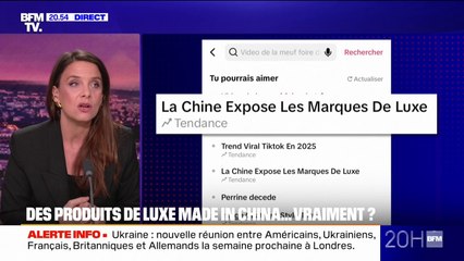 LE CHOIX D'AMÉLIE - Sur Tiktok, les fabricants chinois prétendent révéler les "secrets du luxe" pour mieux vendre leurs contrefaçons