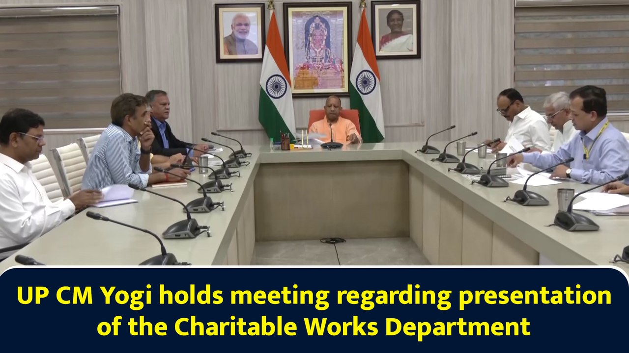UP CM Yogi holds meeting regarding presentation of the Charitable Works Department