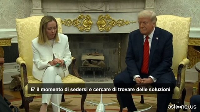 Meloni: grazie a Trump per aver accettato invito a Roma