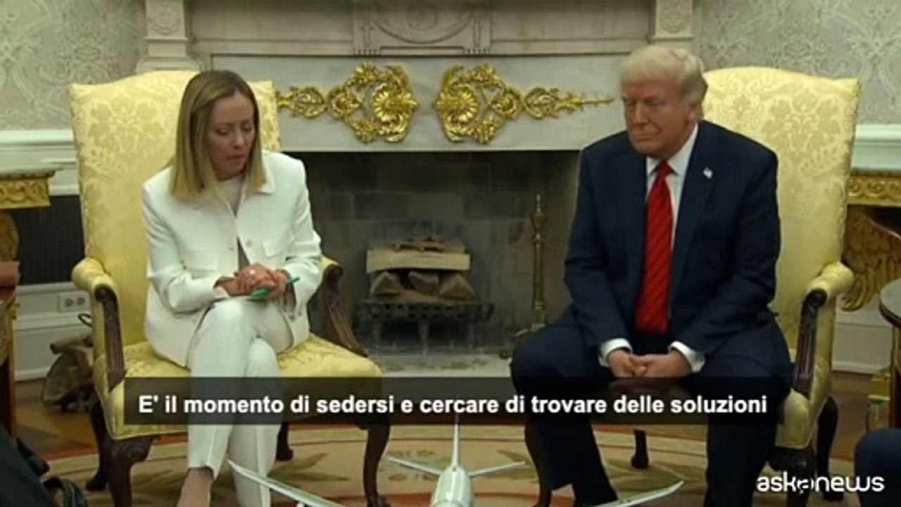 Meloni: grazie a Trump per aver accettato invito a Roma