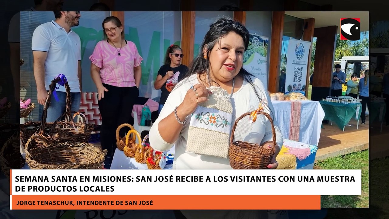 Semana Santa en Misiones: San José recibe a los visitantes con una muestra de productos locales