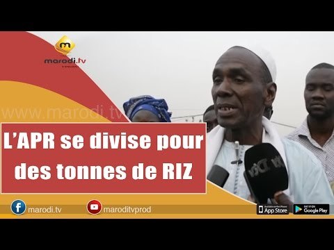 L 'APR se divise pour des tonnes de riz