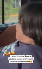 Así reaccionó nieto de pareja presidencial hondureña al ser mencionado por presidenta mexicana