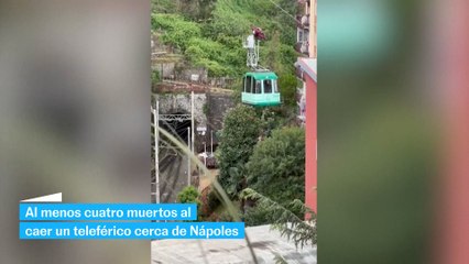 Cuatro personas mueren al desplomarse una cabina de teleférico en Italia