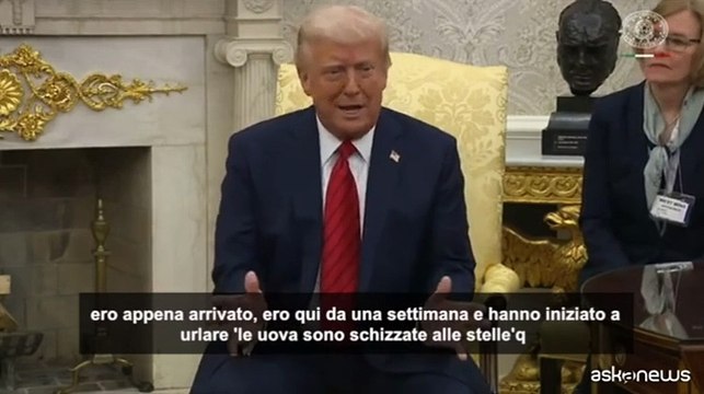 Trump: uova alle stelle? Nostro lavoro incredibile, prezzo sceso 92%