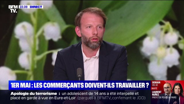 Travail le 1er mai: Pour moi, ouvrir le 1er mai c'est une évidence quand on est fleuriste , affirme Stéphane Bellot, artisan fleuriste