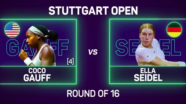 Dominant Gauff comfortably reaches Stuttgart quarters