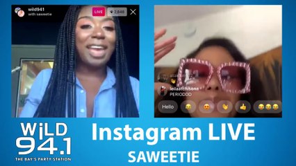 Saweetie IG Live