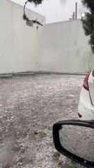 Impactante caída de granizo en Quilmes II