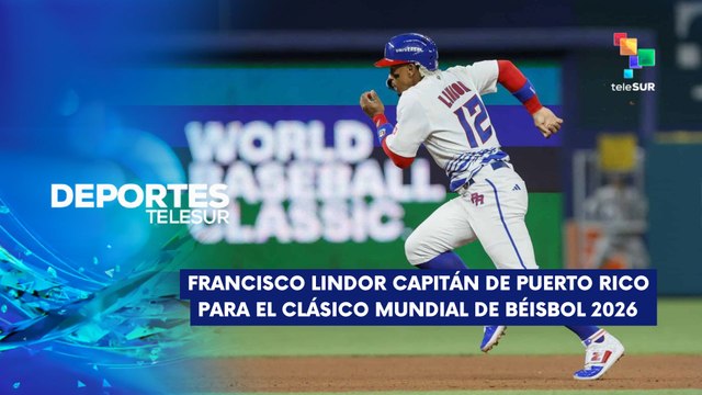 Francisco Lindor capitán de Puerto Rico para Clásico Mundial de Béisbol 2026 DEPORTES TELESUR 17-04-2025
