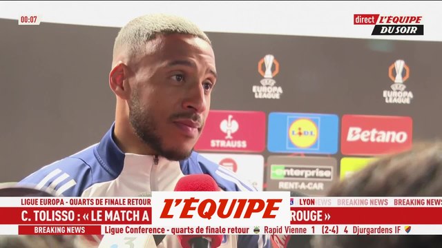 Tolisso : «Le match a basculé sur mon carton rouge» - Foot - Ligue Europa - OL