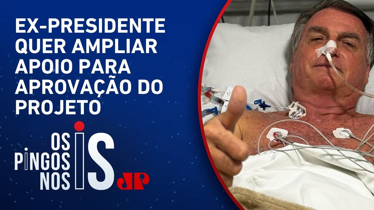 Mesmo na UTI, Jair Bolsonaro articula aprovação do projeto da anistia e pede mudanças no texto