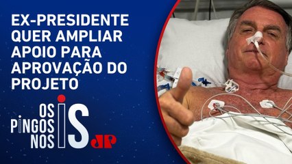 Mesmo na UTI, Jair Bolsonaro articula aprovação do projeto da anistia e pede mudanças no texto